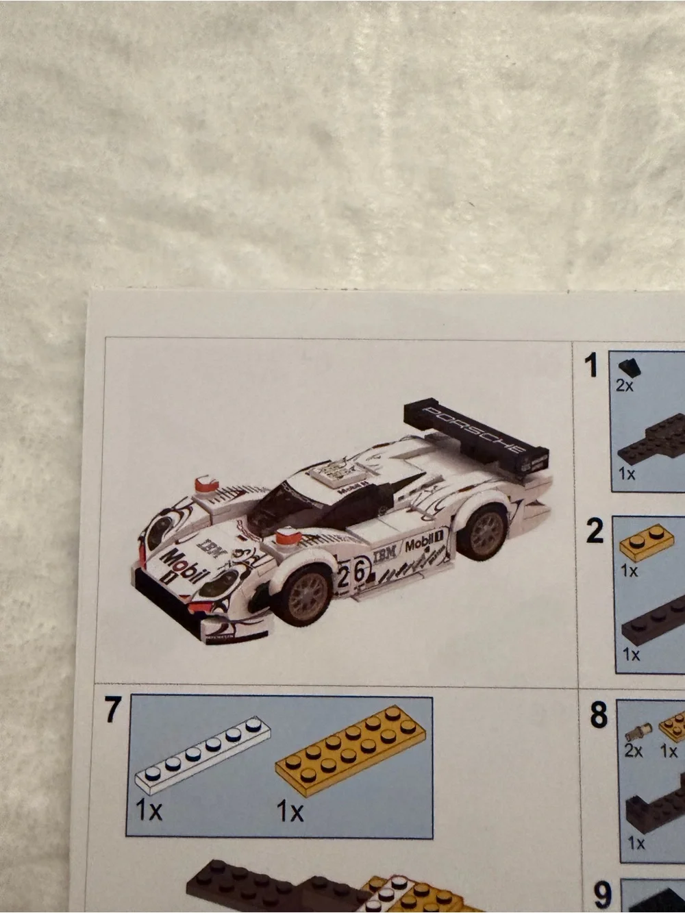 Rebrickable MOC-167834 Porsche 911 GT1 Building Block Set